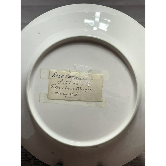 Moss Rose Ironstone 1890 - 1920 DINNER PLATE Beautiful Cottagecore Piece - Picture 11 of 12